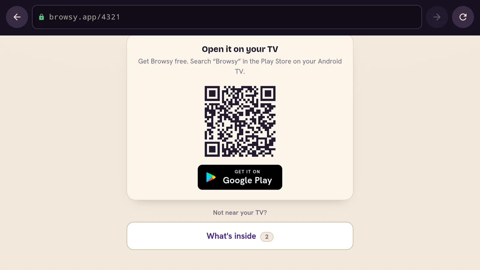a collection page on browsy.app showing the see what's inside list of apps